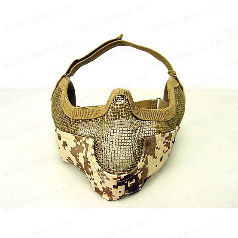 Stalker Type Half Face Metal Mesh Mask Ver. 2 Digital Desert