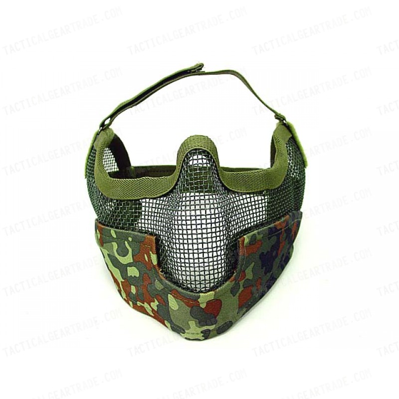 Stalker Type Half Face Metal Mesh Raider Mask Ver. 2 German Camo