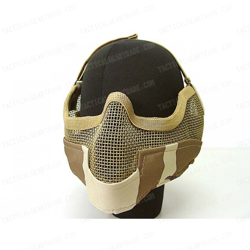 Stalker Type Half Face Metal Mesh Raider Mask Ver. 2 Desert Camo