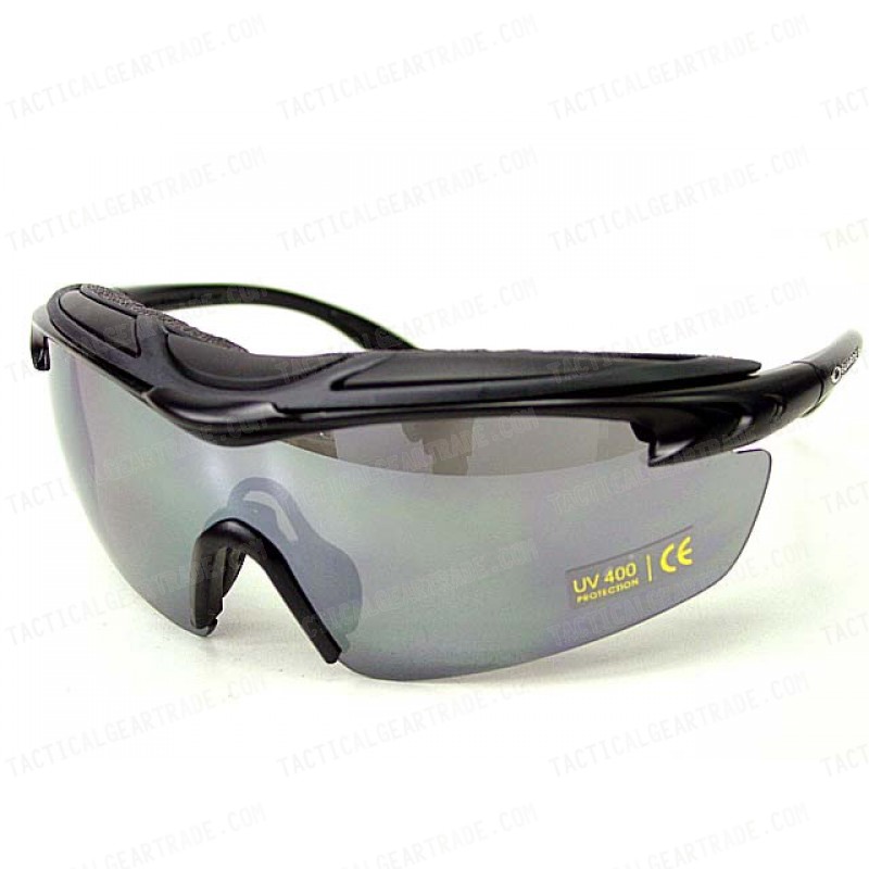 Guarder C7 Tactical Shooting Glasses with 4 Set UV Lens