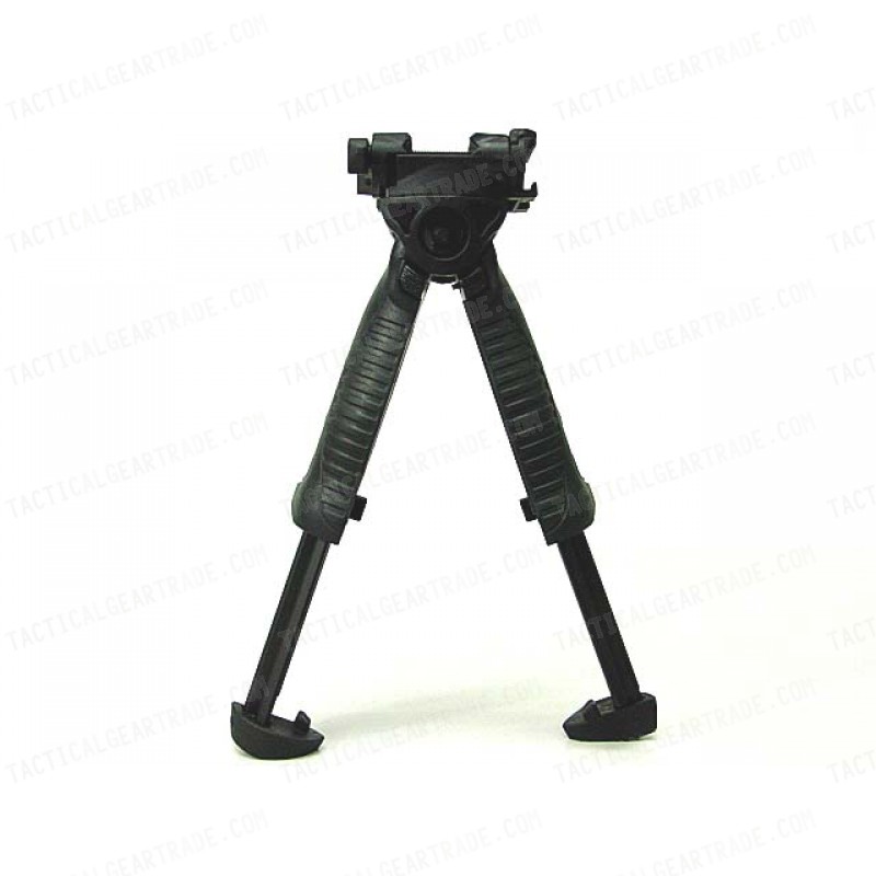 Tactical 20mm QD RIS Spring Total Bipod Foregrip Grip Black