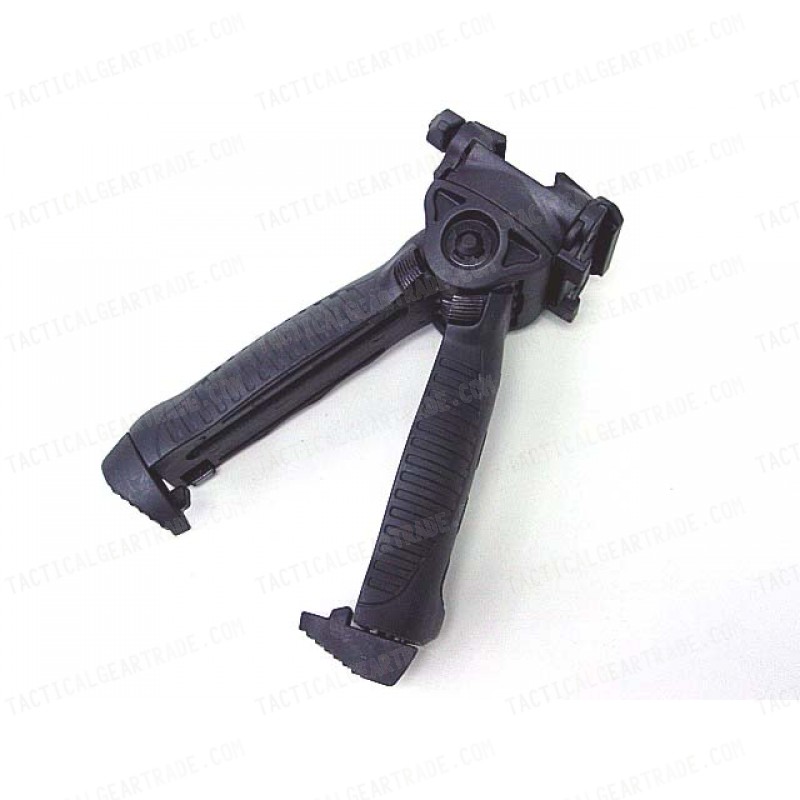 Tactical 20mm QD RIS Spring Total Bipod Foregrip Grip Black