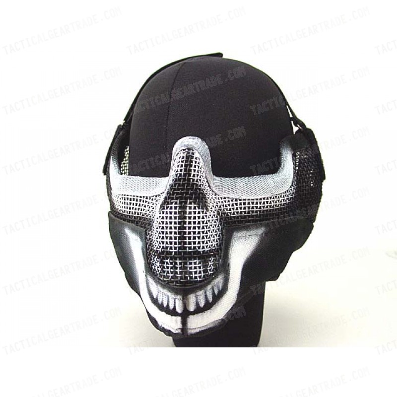 Black Bear Airsoft Stalker BAT Style Raider Mesh Mask Ghost