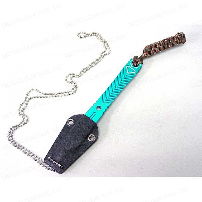 Fatman Airsoft Aluminum Concealed Backup Knife Blue