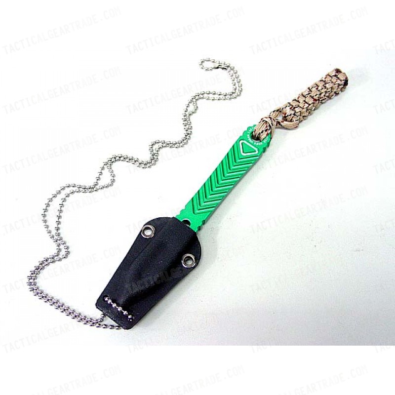 Fatman Airsoft Aluminum Concealed Backup Knife Green