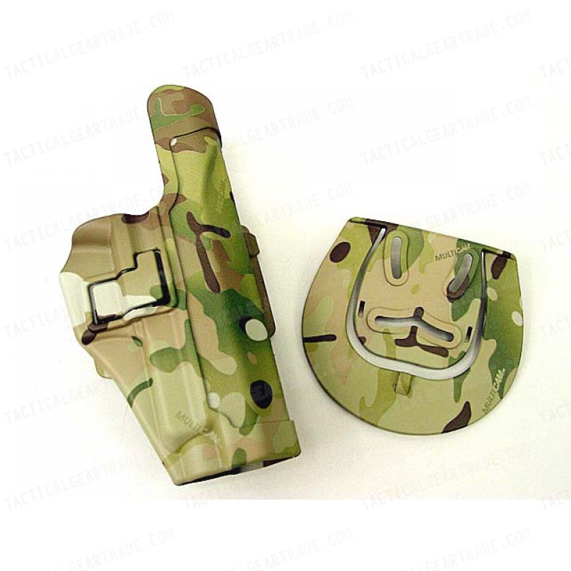 CQC SIG P220/P226 RH Pistol Paddle & Belt Holster Multi Camo