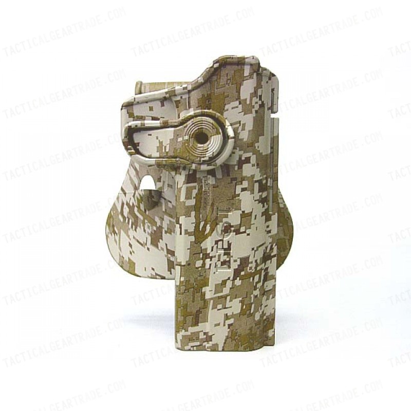 IMI Style Colt 1911 M1911 RH Pistol Paddle Holster Marpat Desert