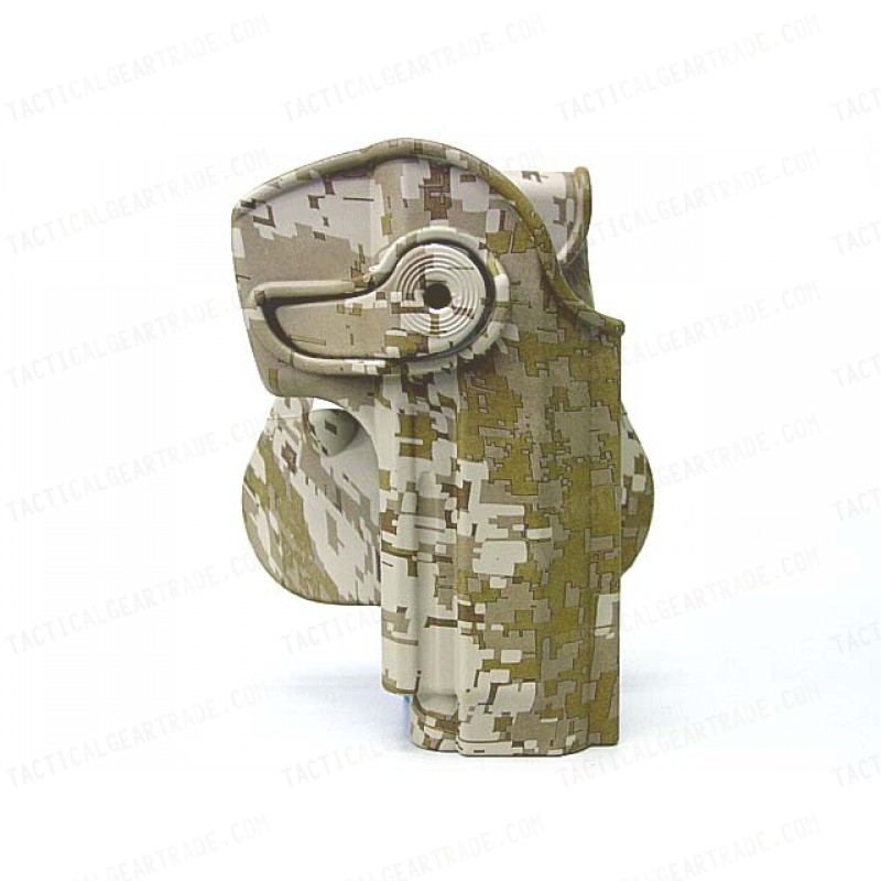 IMI Style Beretta 92/96  RH Pistol Paddle Holster Marpat Desert