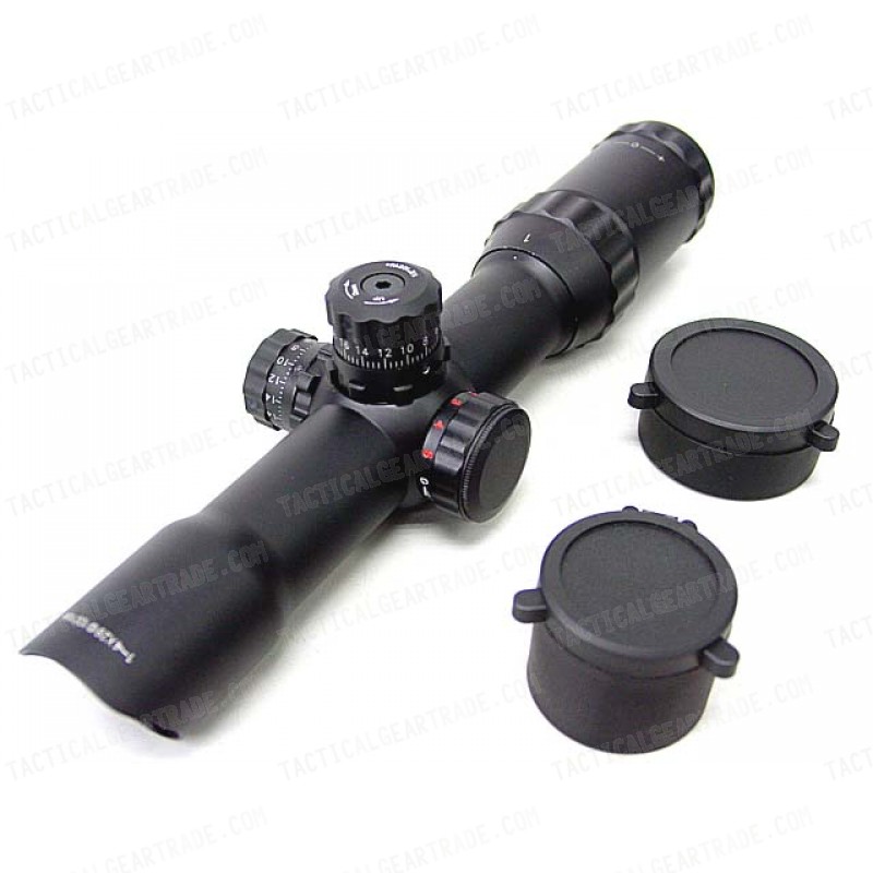 1-4x28 Red/Green Illuminated Long Eye Relief CQB Rifle Scope