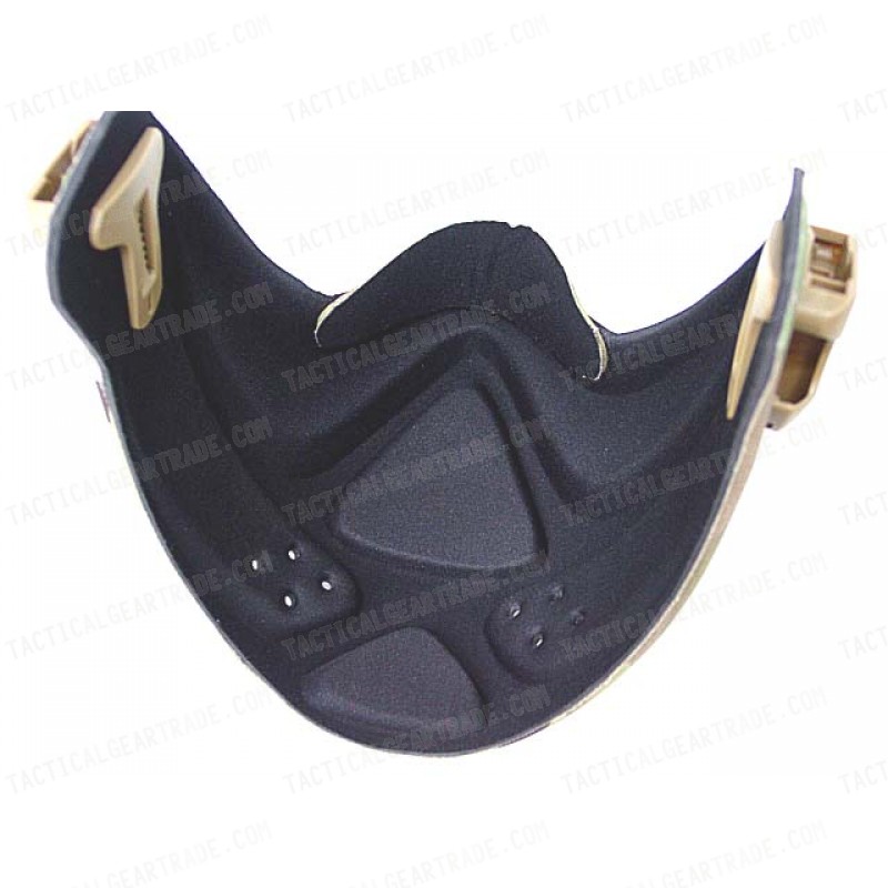 Light Weight Neoprene Hard Foam Half Face Mask Multi Camo