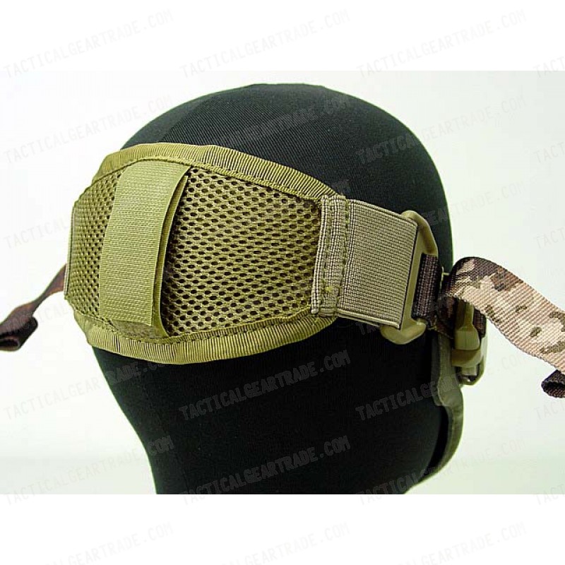 Light Weight Neoprene Hard Foam Half Face Mask A-TACS Camo