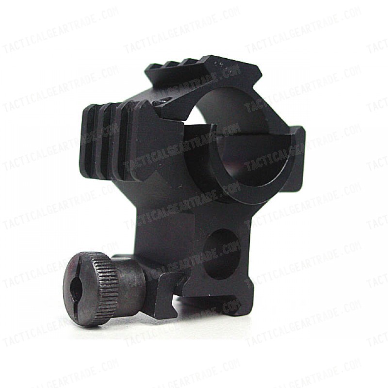 25mm/30mm QD Scope Sight Mount Ring w/20mm Tri-Rail