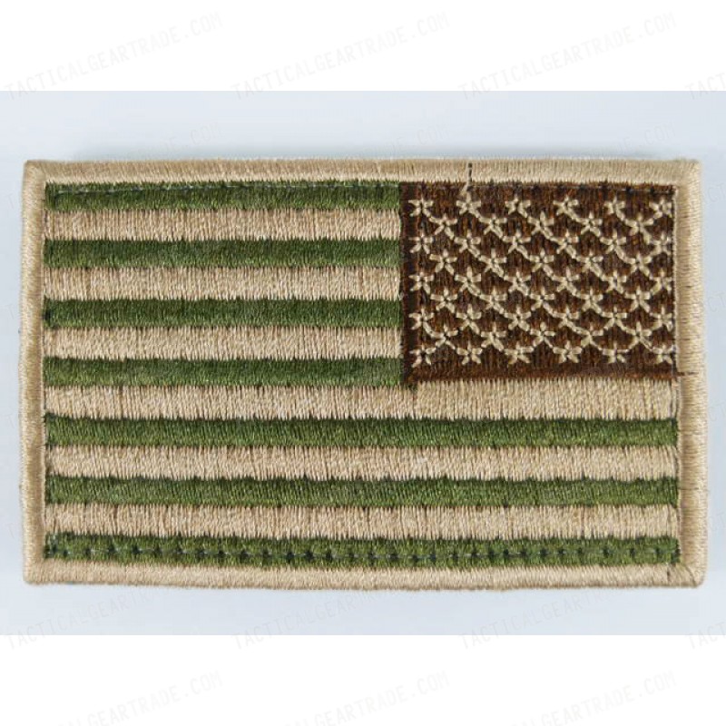 US United States USA Reverse Flag Velcro Patch Multi Camo