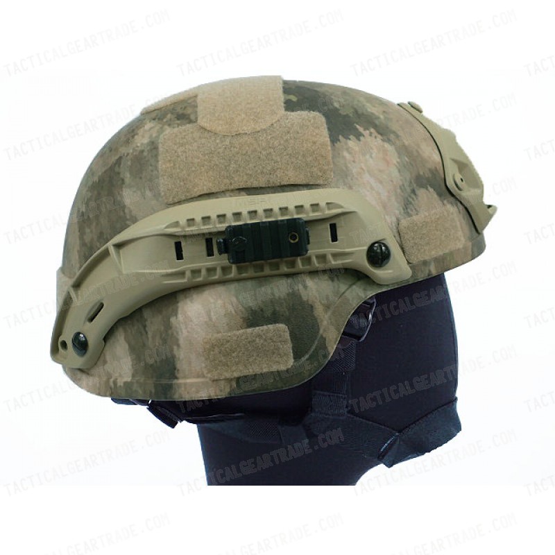 MICH TC-2000 ACH Helmet with NVG Mount & Side Rail A-TACS Camo