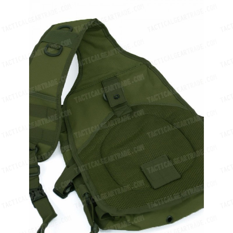 Tactical Utility Gear Sling Bag Backpack OD L