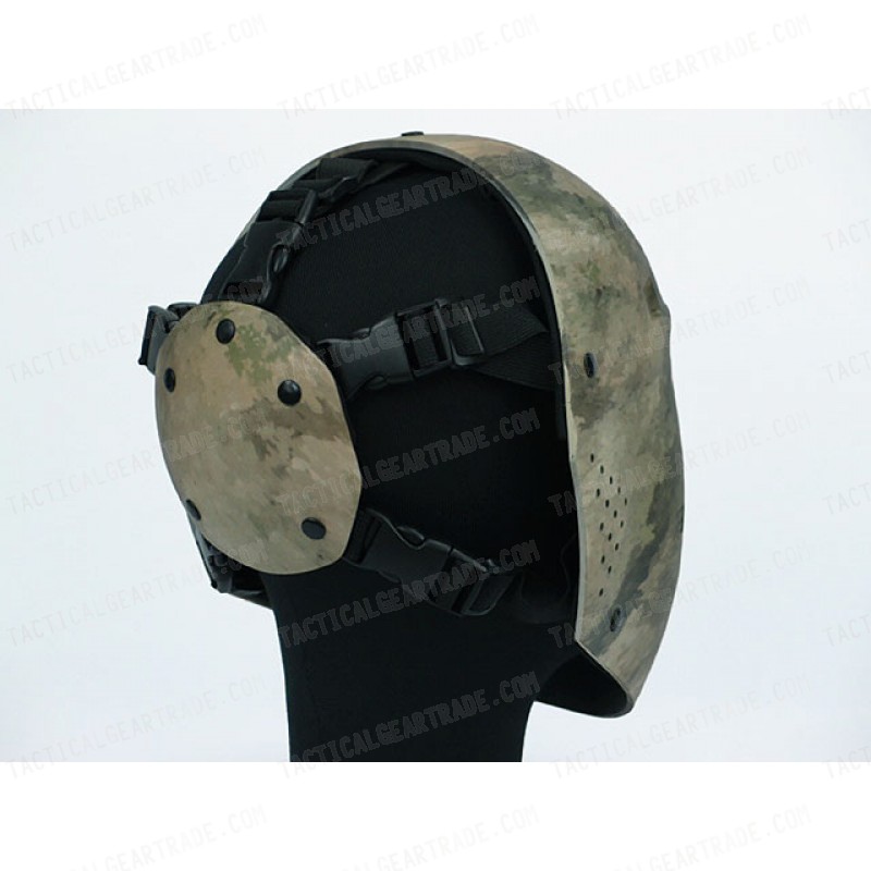 Full Face Hockey Type Airsoft Mesh Goggle Mask A-TACS Camo
