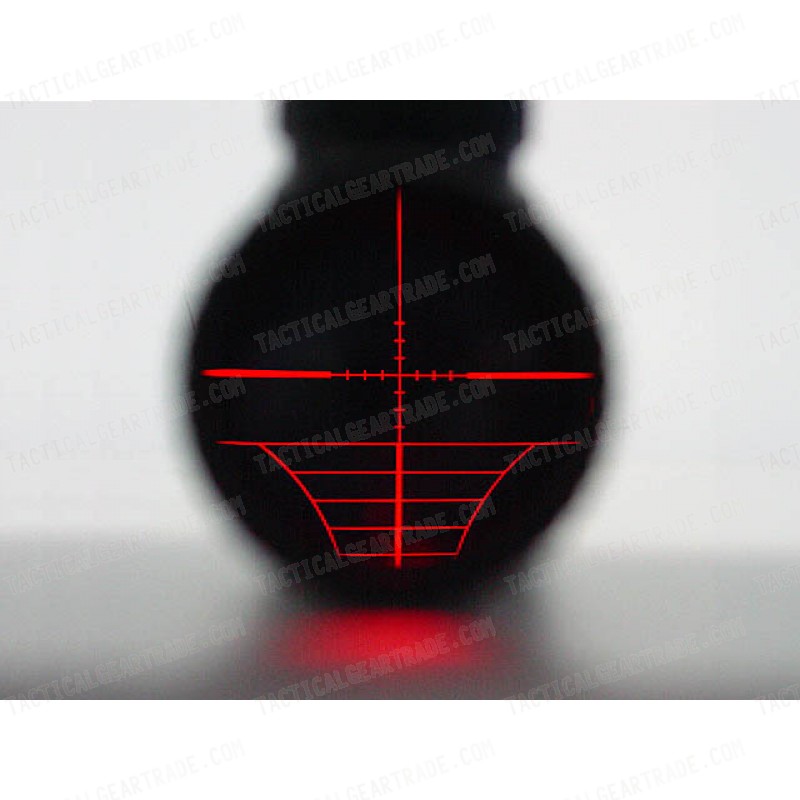 3-9x50 50mm Red Illuminated Range Reticle Rifle Scope