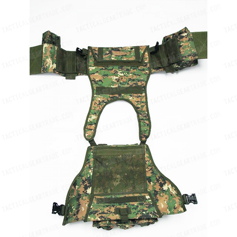 USMC MOD Molle Assault Plate Carrier Vest Digital Camo Woodland