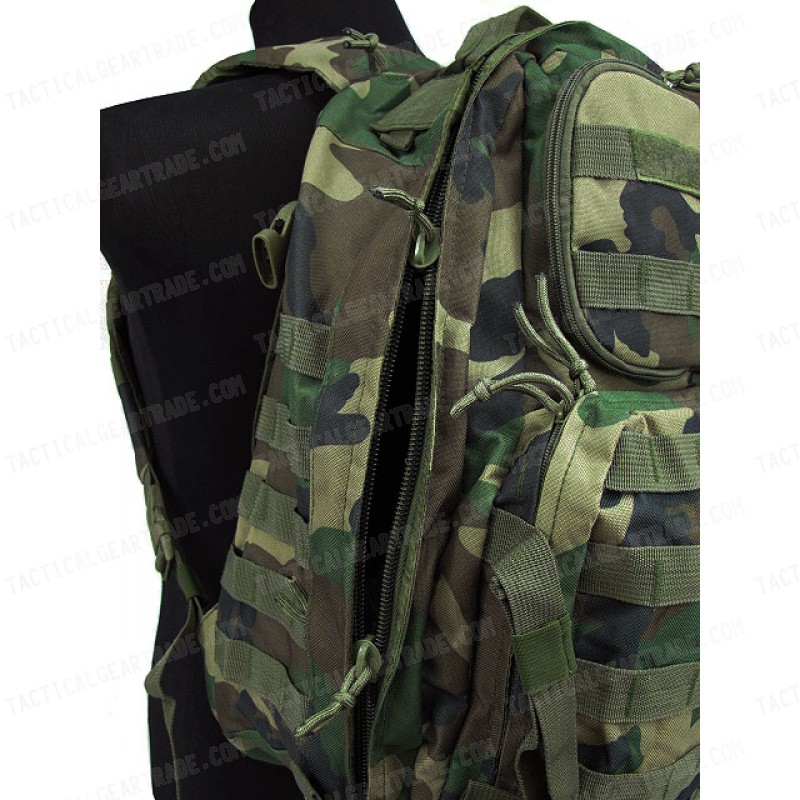 Patrol 3-Day Molle Assault Backpack Camo Woodland