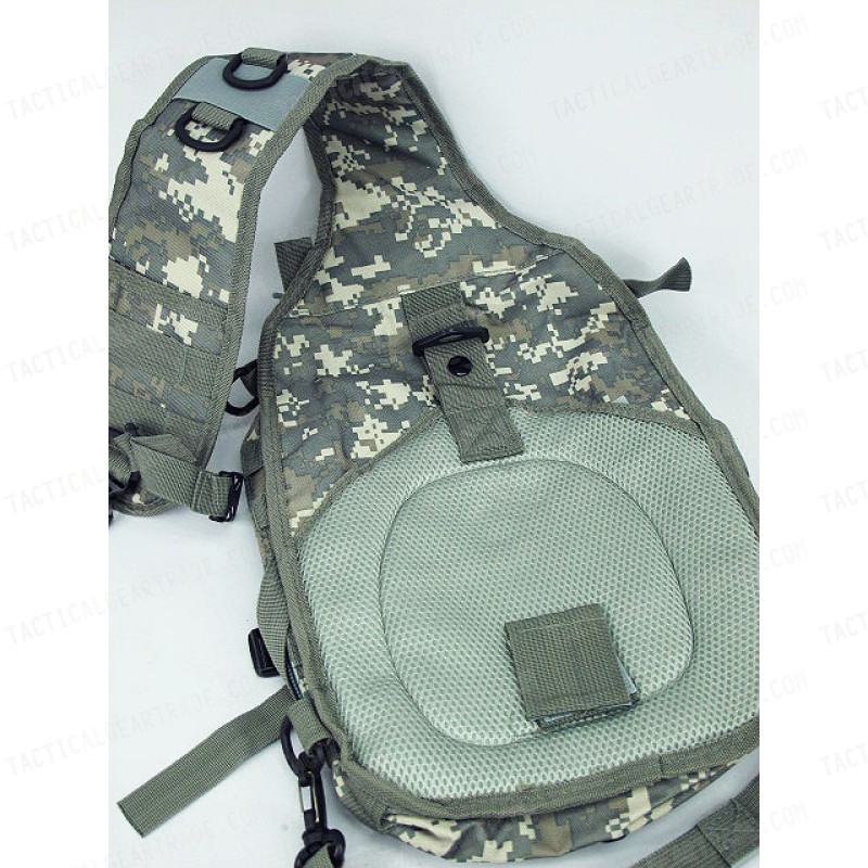 Tactical Utility Gear Sling Bag Backpack Digital ACU Camo L