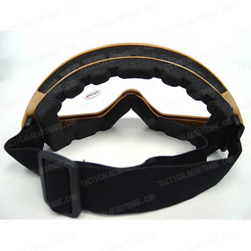 Airsoft X400 Wind Dust Tactical Goggle Glasses Tan