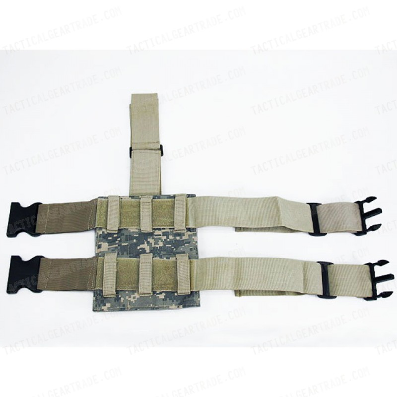 Triple MP5 Magazine Drop Leg Pouch Digital ACU Camo