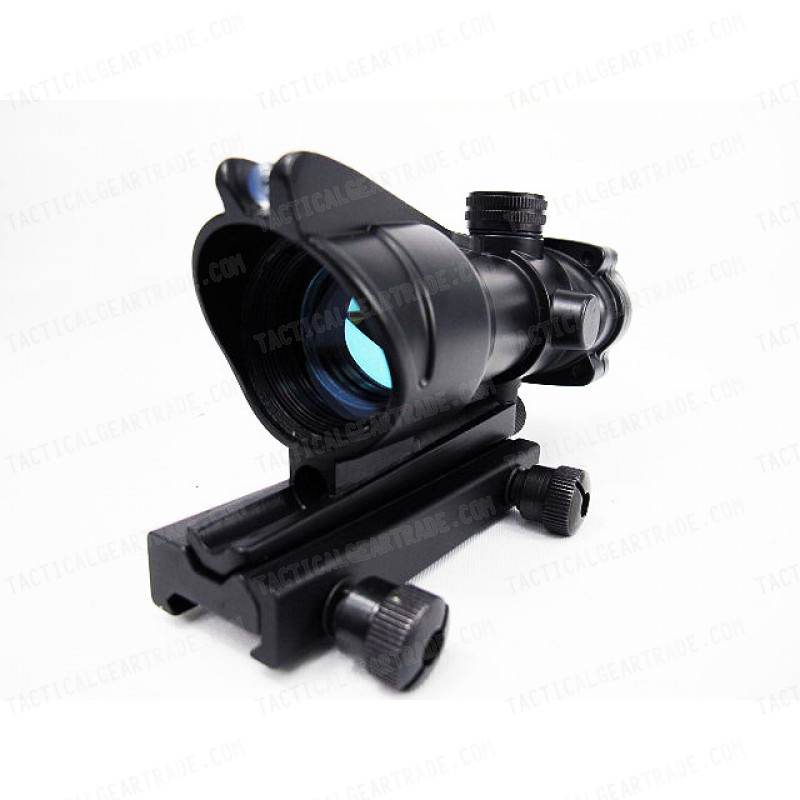 ACOG Type Optical Fiber Red Illuminated Dot Sight (Dual Power)