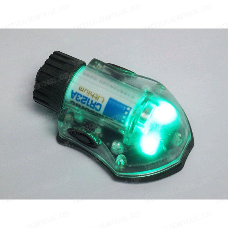 Helmet Manta Strobe Light Green LED/IR OD