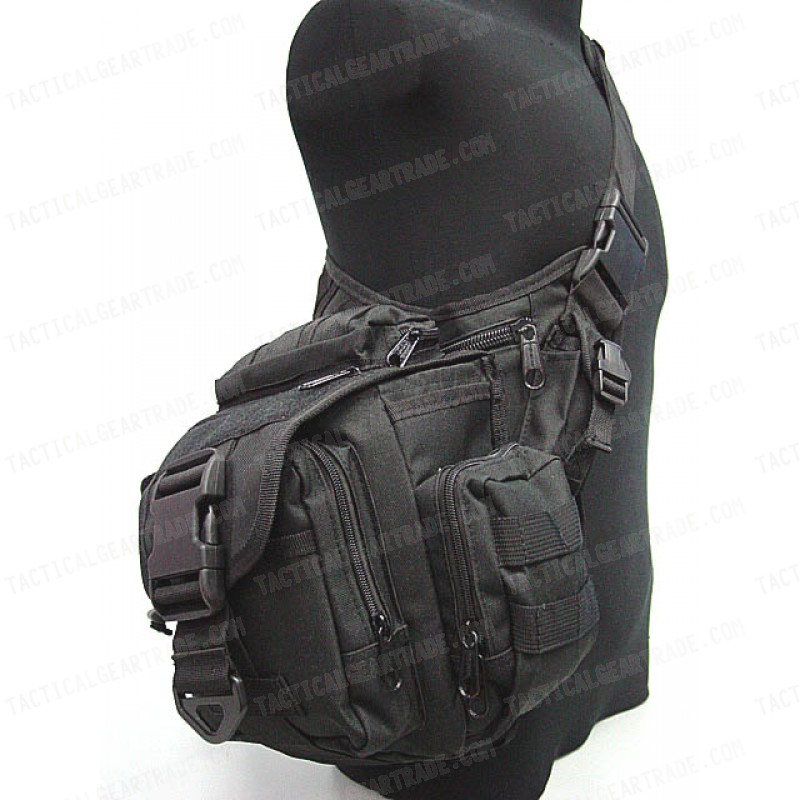 Tactical Utility Shoulder Pack Carrier Bag Black