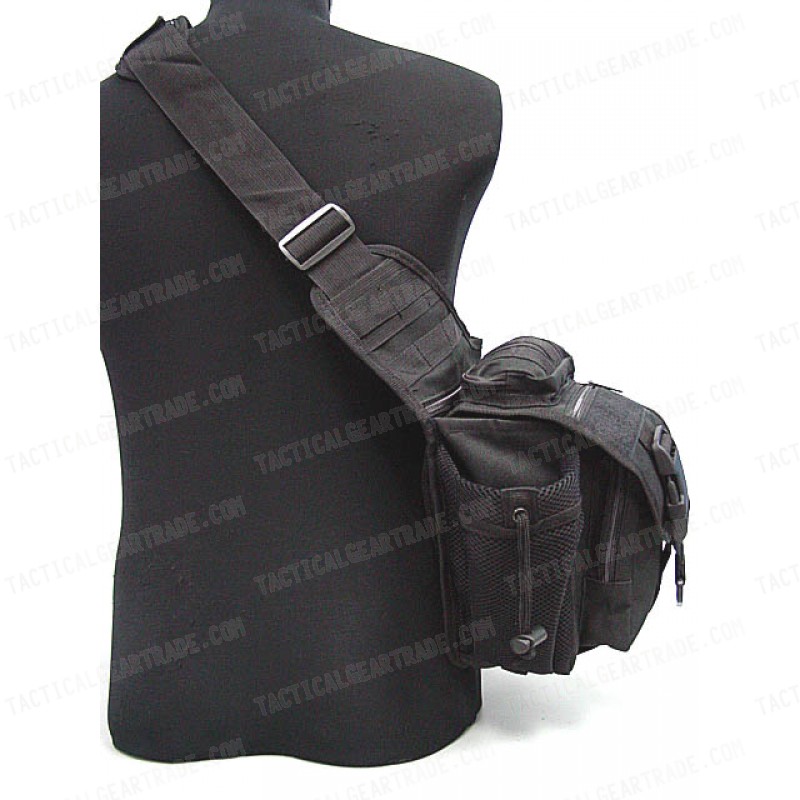 Tactical Utility Shoulder Pack Carrier Bag Black for $15.74 ...