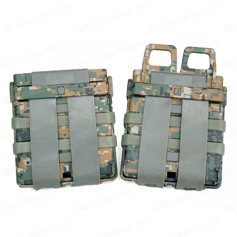 Molle FastMag Magazine Clip Set for 7.62 AK/M14 Marpat Woodland