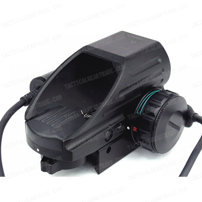 1x22x33 4 Reticle Red/Green Dot Sight Reflex w/ Red Laser