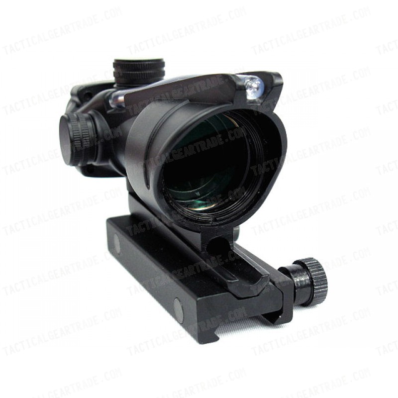 ACOG Type 4x32 Optical Fiber Red Cross Sight Scope Black