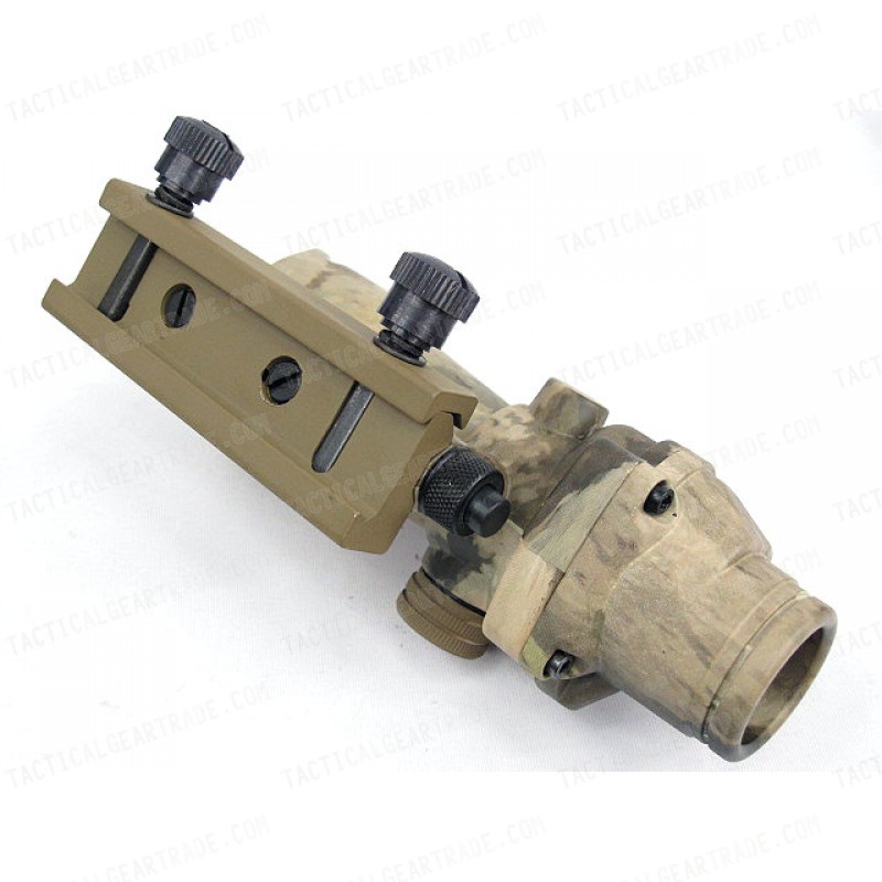 ACOG Type Optical Fiber Red Dot Sight (Dual Power) A-TACS Camo