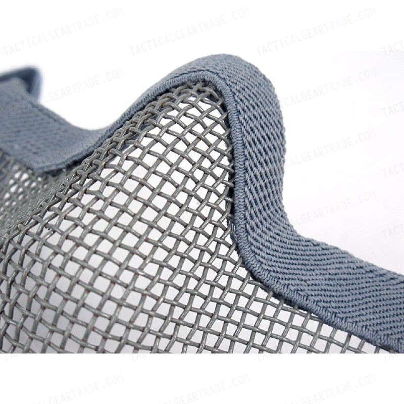 Deluxe Stalker Type Half Face Metal Mesh Protector Mask ACU