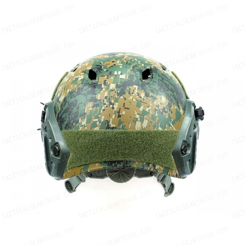 Airsoft FAST Base Jump Style Helmet Digital Camo Woodland