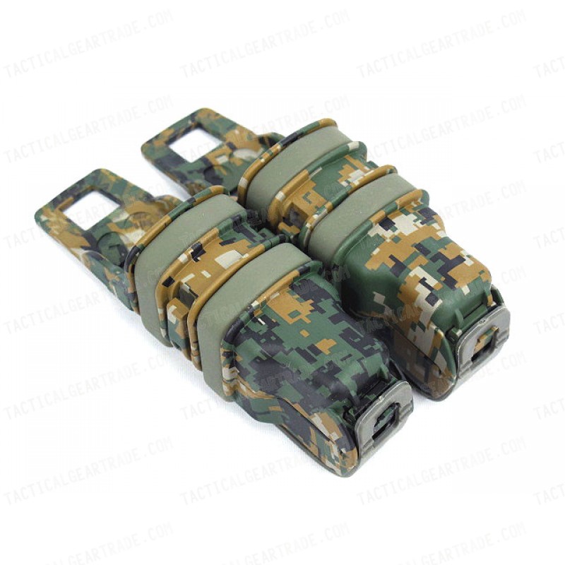 Molle FastMag Magazine Clip Set for Pistol/MP5 Marpat Woodland