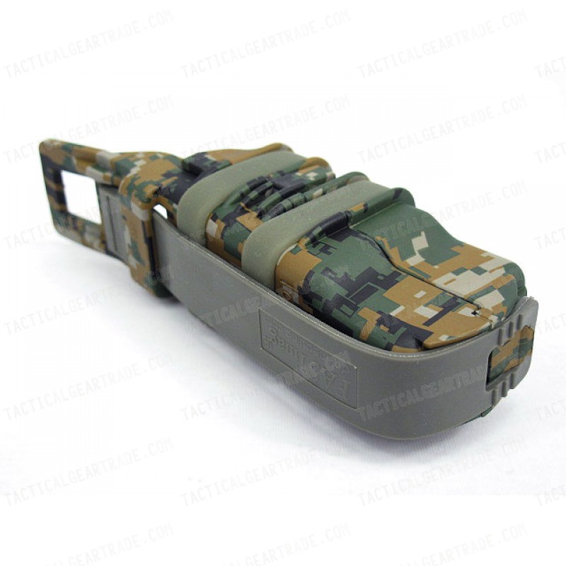 Molle FastMag Magazine Clip Set for Pistol/MP5 Marpat Woodland