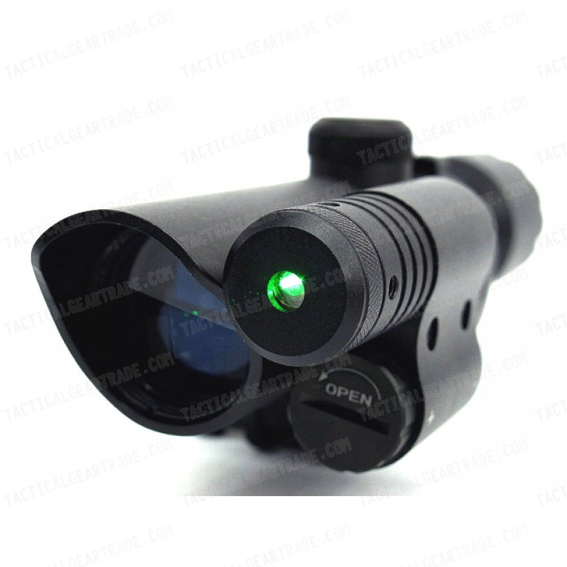 1.5-5x32 Red/Green Illuminated Rifle Scope with Green Laser