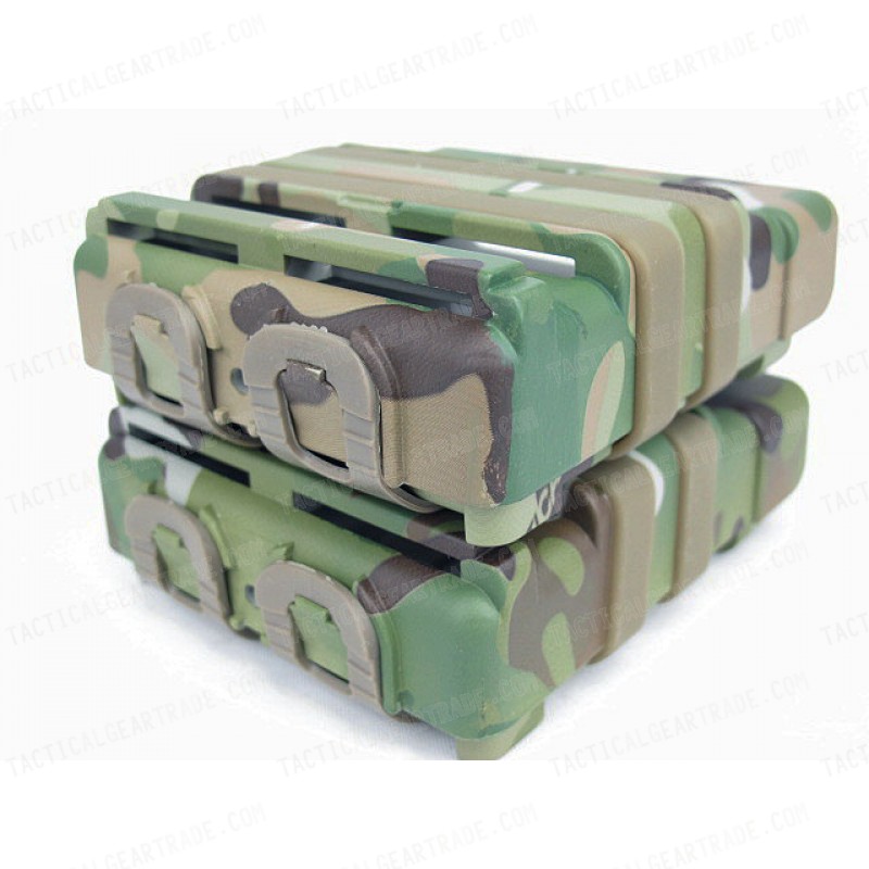 Molle FastMag Magazine Clip Set for 7.62 AK/M14 Multi Camo