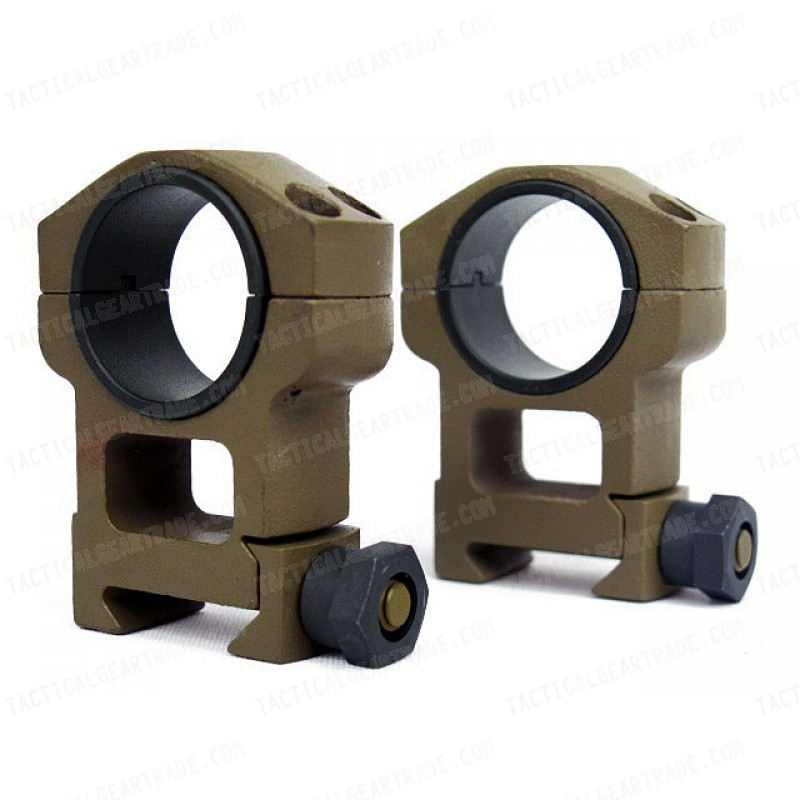 Spartan Doctine 25mm/30mm High QD Scope Ring Mount Tan