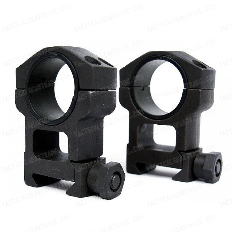 Spartan Doctine 25mm/30mm High QD Scope Ring Mount Black