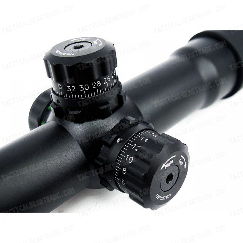1.5-4x30 Red/Green/Blue Illuminated Long Relief CQB Rifle Scope
