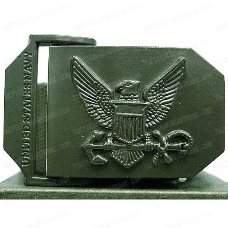 US Army Navy Eagle Tactical BDU Nylon Duty Belt OD