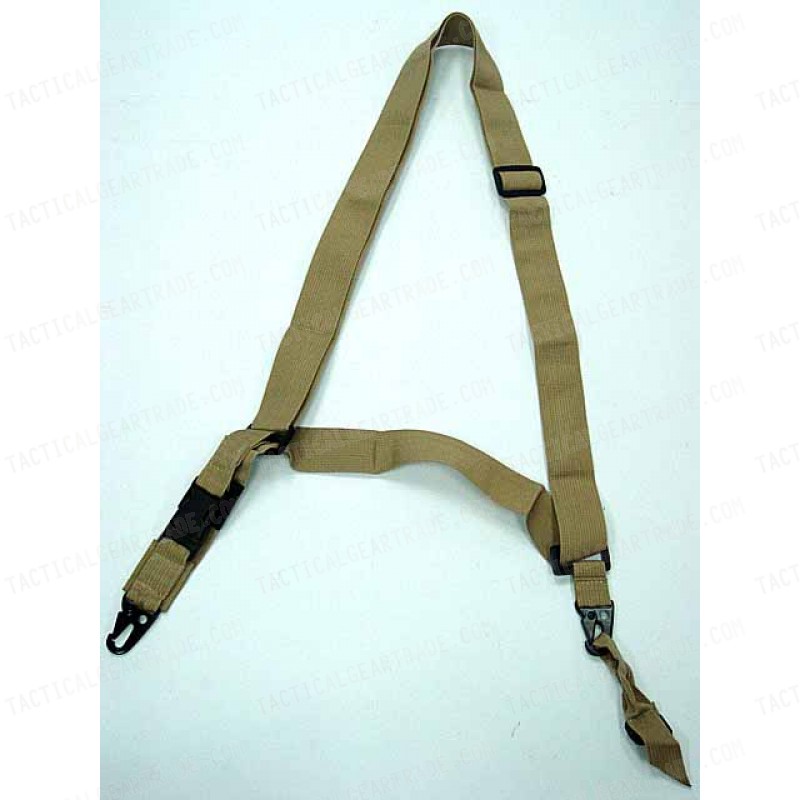 Universal 3-Point QD Tactical Rifle Sling Coyote Brown