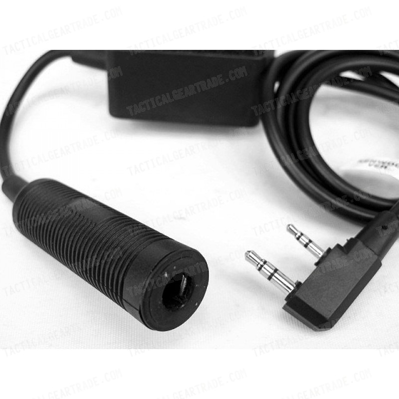 Z Tactical E-Switch Headset PTT for Kenwood 2 Pin Radio - Z122
