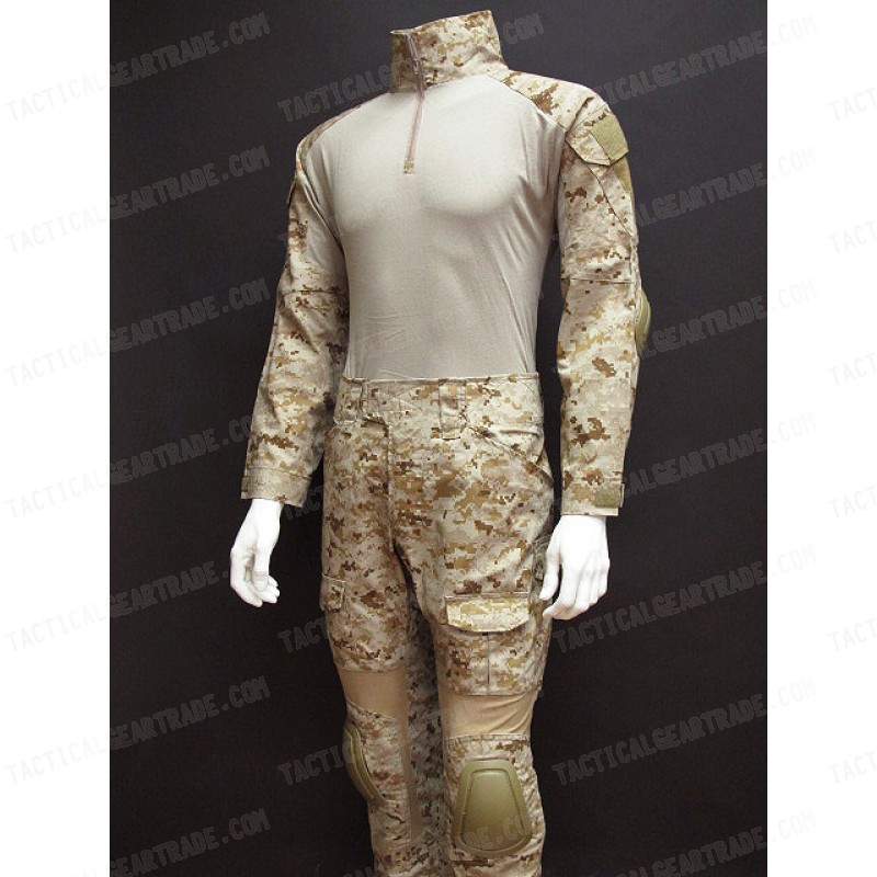 EMERSON Combat Shirt Pants Digital Desert AOR1 Camo w Elbow