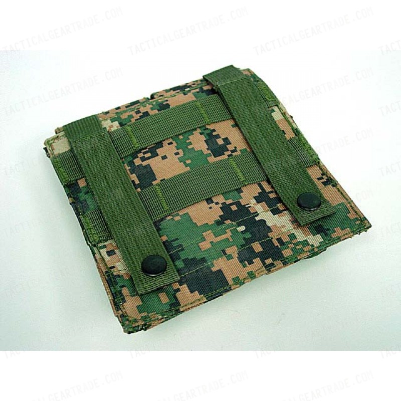 Airsoft Molle Double Magazine Pouch Digital Camo Woodland