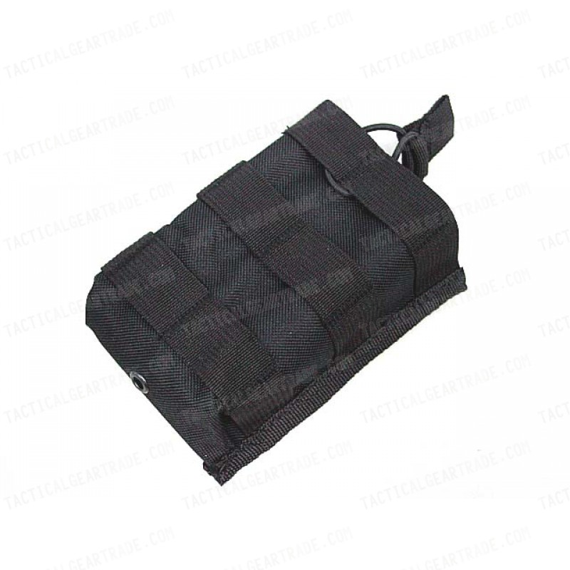 Molle Open Top Magazine/Walkie Talkie Pouch Black