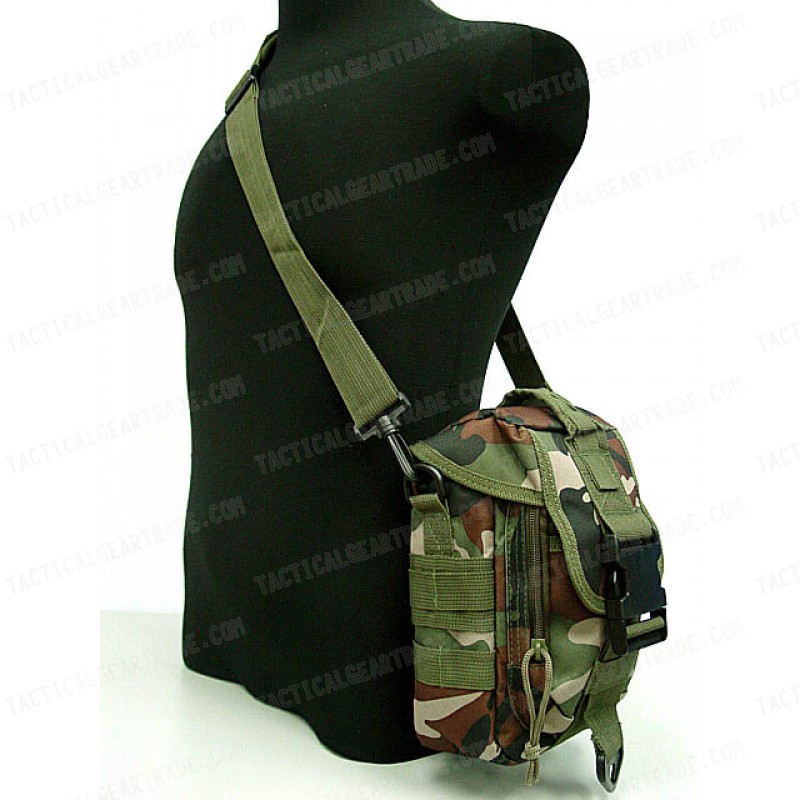 Molle Shoulder Bag Tools Mag Drop Pouch Camo Woodland